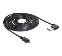 USB 2.0 5m cavo USB USB A Micro-USB B Nero Nero, 5 m, USB A, Micro-USB B, USB 2.0, Maschio/Maschio, Nero