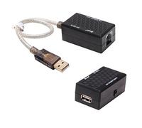 USB 2.0 a RJ45 Extender over Cat5 CAT5e Ethernet cavo di prolunga set adattatore connessione fino a 61 m