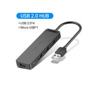 (USB 2.0 con alimentazione) Vention USB C HUB 4 porte Splitter da USB tipo C a USB con alimentazione