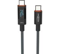 ANSMANN cavo di ricarica 60 cm USB tipo C per la ricarica rapida di smartphone, tablet, laptop, ecc. con potenza di uscita fino a 140 W/Cavo di alta qualità per l'ufficio, l'home office, il gamer