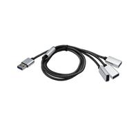 USB 2.0 Maschio A 3/2 USB 2.0 Femmina Splitter Hub Per Desktop Laptop Auto Ricarica