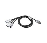 USB 2.0 Maschio A 3/2 USB 2.0 Femmina Splitter Hub Per Desktop Laptop Auto Ricarica