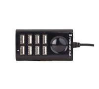 USB 2.0 Multi Hub 8 Porte Hot Swappable 480Mbps Velocità 100CM Cavo Facile Trasporto Per Casa E Ufficio