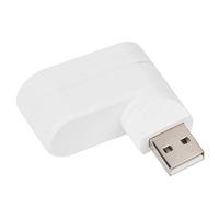 USB 2.0 Ruota Splitter un con 3 Porte per Laptop per PC - Nessun Driver Necessario, Plug and Play, Elegante Design E (WHITE)