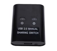 USB 2.0 Sharing Switch 2 Computers Share 1 Printer Plug and Play High Speed Transfer USB Switch Selector with One Key Switching Design for Office Home