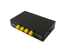 System-S Switch USB 2.0 4X tipo B femmina a A presa hub adattatore in nero