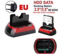 USB 2.0 to IDE/SATA External Hard Drive Dockingstation 2 Bay 2.5" 3.5" HDD A0