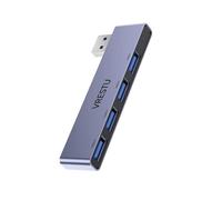 USB 3.0 2.0 Hub Extender 4 porte Hab Charge Espansione USB Convertitore OTG ad alta velocità Docking station portatile for PC Computer portatile(Right-side Gray)