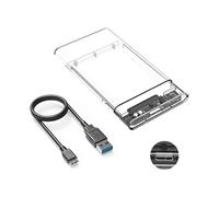 Usb 3.0 2.5" Hard Drive Enclosure, 5gbps External Disk Enclosure for 2.5" And 7/9.5 Mm Sata Hdd And Ssd, Uasp Acceleration, Trim, No Tools