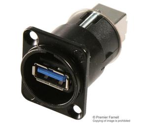 USB 3.0 a A B Reversibile Presa a Connettore Montaggio Pannello NEUTRIK