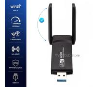 USB 3.0 AX1800 WiFi 6 Adattatore Dual Band 2.4G/5Ghz Ricevitore USB Dongle Scheda di Rete Antenna Wireless Per PC Laptop Win 10 11 WHITE