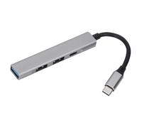 USB 3.0 Hub 7 in 1 USB A C Docking Station Splitter ad alta velocità Dock di Trasmissione per PC Computer Cellulare Tablet Lega di Alluminio Leggero Portatile 4.3in Cavo