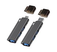 USB 3.0 Hub Expander - 4 Port Aluminum Alloy USB Splitter | Extension Docking Station for Desktop, Notebook, Computer, Tablet, Smartphone, Keyboard, External Hard Drive, Charging, Data