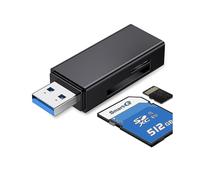 Usb 3.0 Sd / Tf Memory Card Reader, 2 Slots, Card Reader for Sdxc