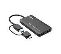 USB 3.0 to Dual HDMI Adapter - Doppio display 4K@30Hz + 1080p@60Hz