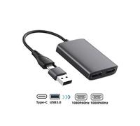 USB 3.0/Type-C to Dual 1080P 60Hz HD Display Adapter 2 Different Screen Extender Hub for M1 M2 MACOS V10.15 Windows 10