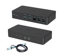i-tec CADUAL4KDOCKPD2UK replicatore di porte e docking station per laptop Cablato USB 3.2 Gen 1 [3.1 1] Type-C Nero (USB 3.0/USB-C/TB 3 PRO DUAL 4K - DISPLAY DOCKING STATION GEN2 PD) [CADUAL4KDOCKPD2U