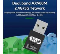 USB 3.0 WiFi 6 Adapter with Dual Band 2.4G & 5G Support, 900Mbps High Speed Network Card USB Dongle for All Devices