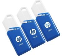 Pendrive HP x755w Triple Pack 64GB USB A 3.2 Gen 1 Scorrevole Blu Bianco
