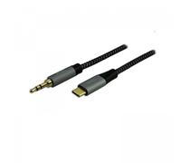 MCL Samar Cavo di tipo C USB 3.1 maschio a jack 3.5 maschio intrecciato - 2 m