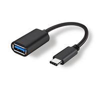 USB 3.1 Type-C OTG adatto per Motorola Edge 40 Pro 30 Neo G72 G42 G73 G53 G23 G13 F62 5G F32 E13 E22i E22s Think Phone Ultra Fusion Adattatore USB-A cavo USB femmina maschio convertitore tipo C nero