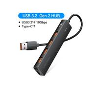 (USB 3.2 10 Gbps) Vention USB 3.2 Hub 4 porte 10 Gbps da tipo C a USB-C 3.2 Gen Adattatore multiporta