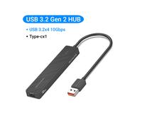(USB 3.2 10 Gbps) Vention USB C HUB 4 porte USB tipo C a splitter USB con alimentazione micro carica