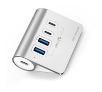 USB 3.2 Dock Station Tipo C Hub 10Gbps Splitter Dock di Commutazione Presa 4 Porte Per Laptop Adattatore USB