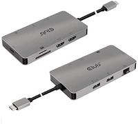 CLUB3D CSV-1593 hub di interfaccia USB 3.2 Gen 1 (3.1 Gen 1) Type-C 16200 Mbit/s Metallico