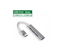 (USB 4-in-1 Grigio) Hub USB 3.0 Hub USB Dock Type C 3.1 Adattatore multi splitter a 4 porte compatibile