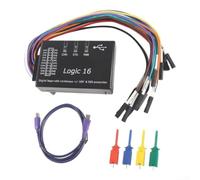 USB a 16 canali per analizzatore logico, frequenza di campionamento 100M | Trasferimento dati PC in tempo reale, memoria profonda, debug multi-segnale per l'istruzione di laboratorio