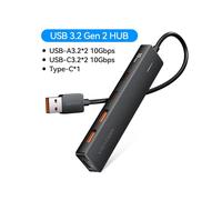 (USB-A 3.2 10G A2C2) Vention USB C Hub 10 Gbps Type-C 3.2 Gen2 USB Splitter Type C Hub 4 porte USB 3.2