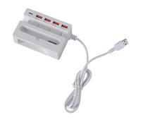 USB a 4 e stazione di carico di tipo C con il supporto integrato del telefono per il viaggio dell'ufficio