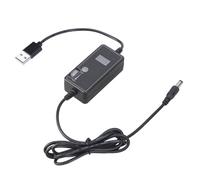 USB A 5.5x2.1mm 50 Regolatore di Velocità Regolatore Ventola Regolabile Con Display Temperatura Per Motore Ventilatore Ventola di Raffreddamento PC Dimmer Con Temperatura