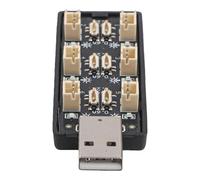 USB a 6 canali per lipo per scheda caricabatterie, ricarica parallela 2.5V-4.35V per batterie RC, corrente regolabile 0.2A/0.6A con indicatori LED