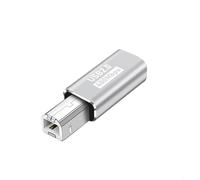 USB a Adattatore per Pianoforte E-Drum e E-Drum, Convertitore di Tipo in Lega di Alluminio, Portatile, Argento (Grigio Argento)