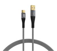 USB A to USB-C Cable 60W Fast Charge - Braided Charging Cable Fabric Coating, Fa