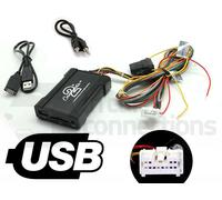 USB Adattatore CTANSUSB001 Aux SD Ingresso MP3 3.5mm Jack per Nissan Almera