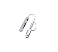 (usb argento)HUB USB tipo C Dock 3.0 Hub USB 4 porte Adattatore multi splitter PC compatibile OTG Lenovo