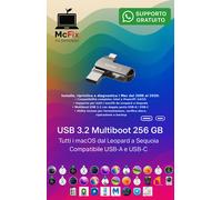 USB Avviabile 256GB 16 macOS Leopard ➝ Sequoia + Utility ✅ Mac Intel & PowerPC