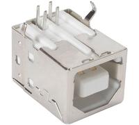 USB B femmina, connettore semplice 90°, per CI