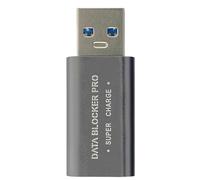 USB Blocco Carica - Adattatore Anti Hacker Sicuro | Accessorio Ricarica Protetta per Smartphone Tablet Computer Ufficio Viaggio Casa Connessione Veloce Elettronica Personale Quotidiana