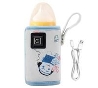 USB Bottle Warmer | Efficient Nursing Bottle Heater for Breastmilk and Formula | Rechargeable Portable Cover Warmer with Fast Heating Function for Hassle- Feeding Anytime