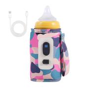 USB Bottle Warmer Portable - Travel Plug-In Insulated Heat Keeper, Camouflage Bottle Warmer with Strap | Babyi Feeding Water Milk Device, Car Drink Warmers, Breastfeeding Travel Tool Portable Thermal