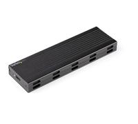 StarTech.com Enclosure USB-C a M.2 NVMe o M.2 SATA SSD 10Gbps - Case esterno portatile M.2 PCIe/SATA NGFF SSD in alluminio - Bo