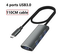 (USB C 3.0-110CM) USB 3.0 USB C HUB 4 porte Adattatore multi splitter ad alta velocitÃ compatibile Lenovo