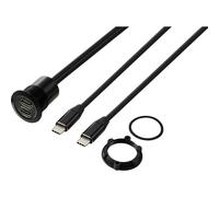 TRU COMPONENTS TC-13376320 USB-C® (3.1) 2x presa/spina 1 m cavo nero Contenut
