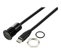 TRU COMPONENTS TC-13376328 USB-C® (3.1) presa/spina 1 m cavo nero Contenuto: