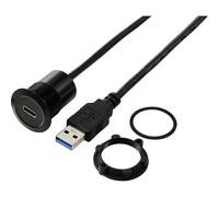 TRU COMPONENTS TC-13376312 USB-C® (3.1) presa/USB-a (3.0) spina 1 m cavo nero