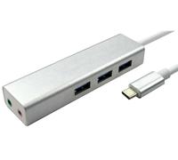 USB / C - 3 Porta USB3.0 Hub + 2.1 Scheda Audio, Per pro Signal, USB Hub Signal